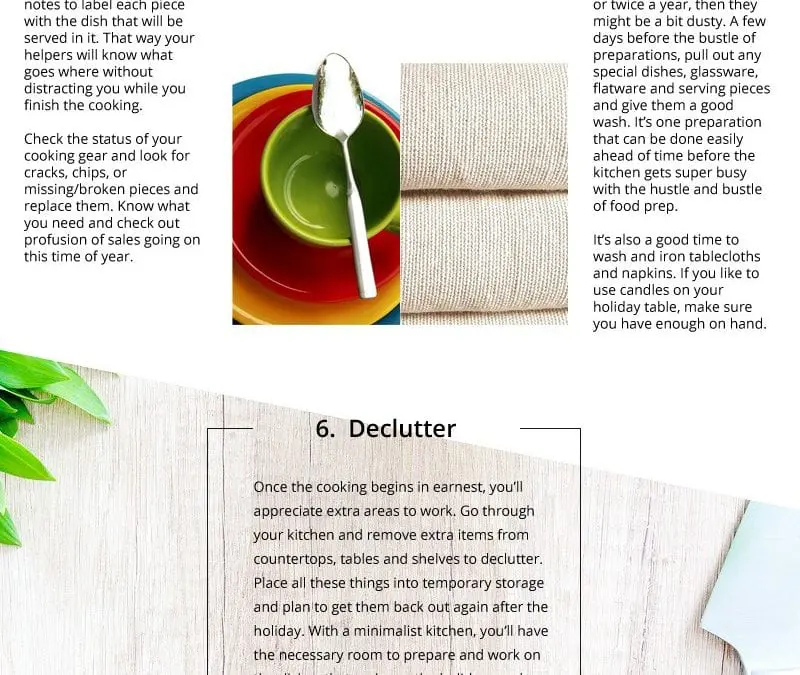 How to Prepare your Kitchen for the Holidays