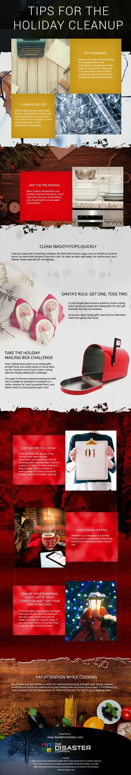 Tips-for-the-Holiday-Cleanup Infographic