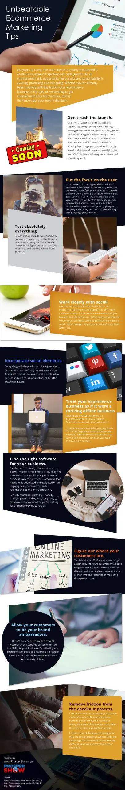 Unbeatable-Ecommerce-Marketing-Tips Infographic