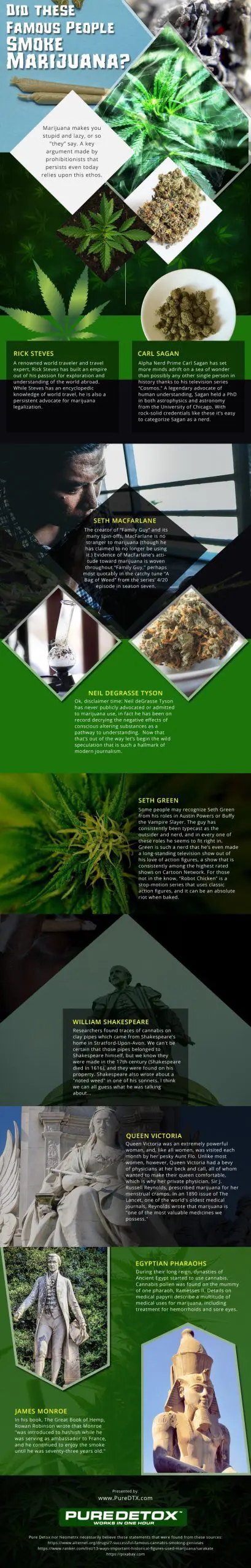 Did these Famous People Smoke Marijuana? Famous-People-Who-Smoke-Marijuana Infographic