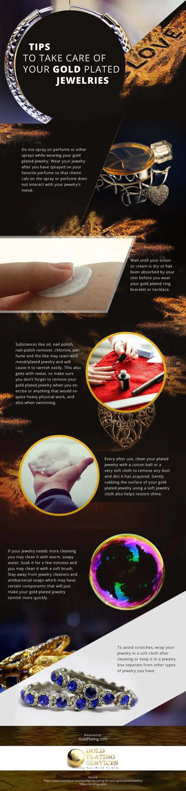Tips-to-Take-Care-of-Your-Gold-Plated-Jewelries Infographic