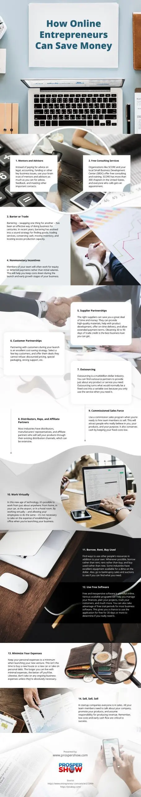 How-Online-Entrepreneurs-Can-Save-Money Infographic