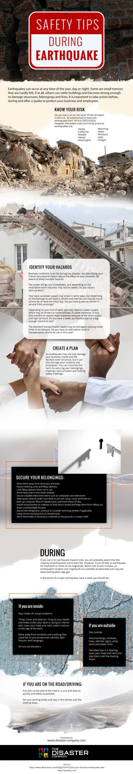 Safety-tips-during-Earthquake Infographic