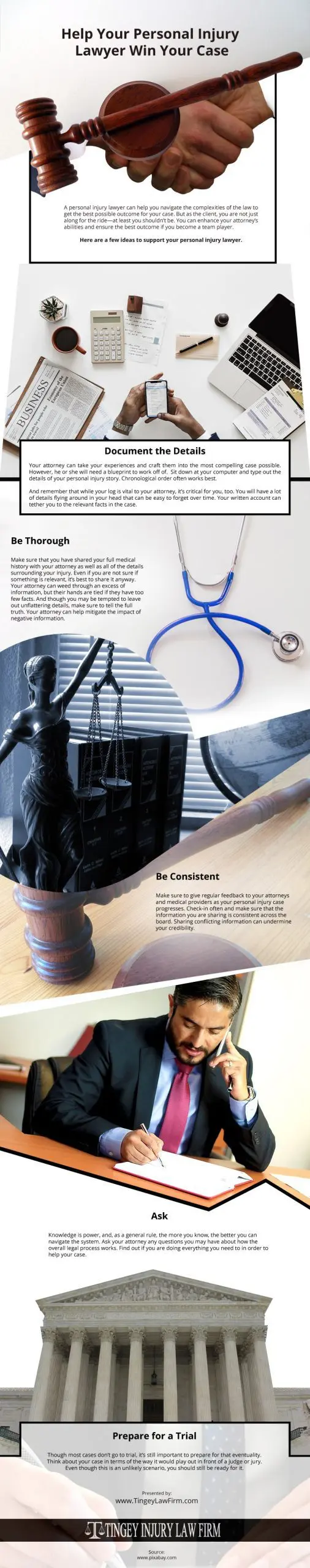 Help-Your-Personal-Injury-Lawyer-Win-Your-Case Infographic