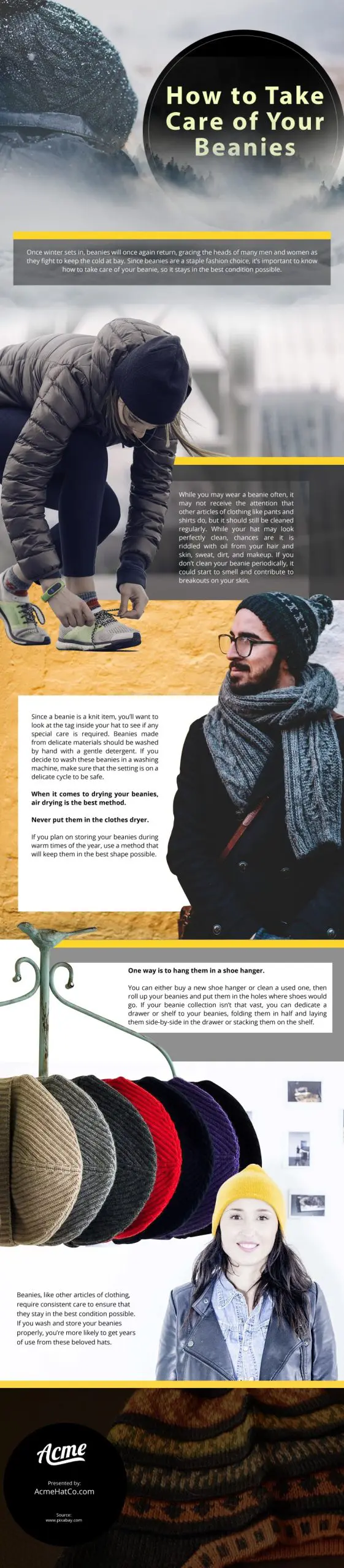 How-to-Take-Care-of-Your-Beanies Infographic
