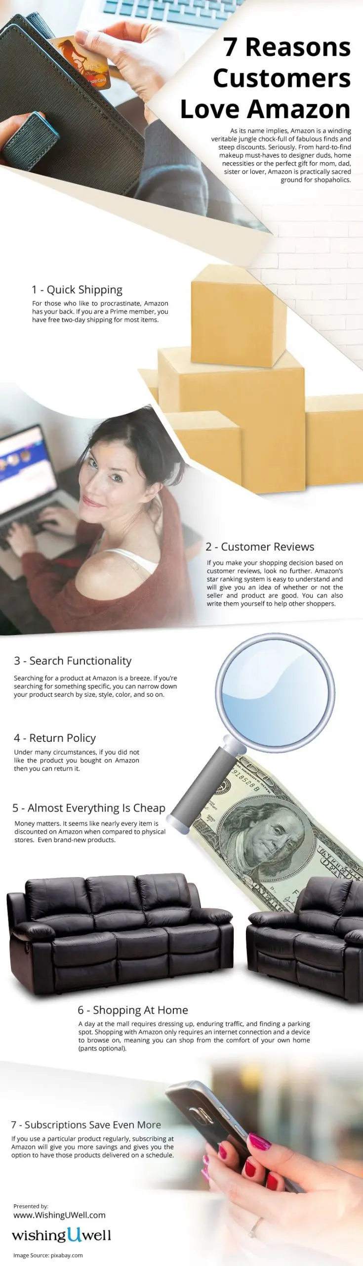 Reasons-Customers-Love-Amazon Infographic