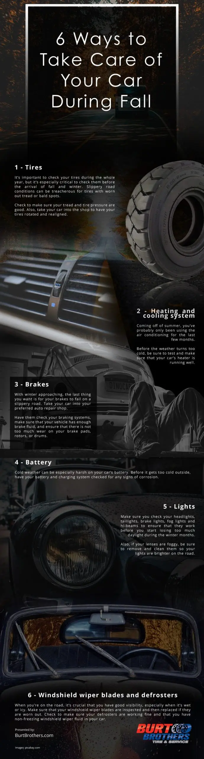 6 Ways to Take Care of Your Car During Fall infographic