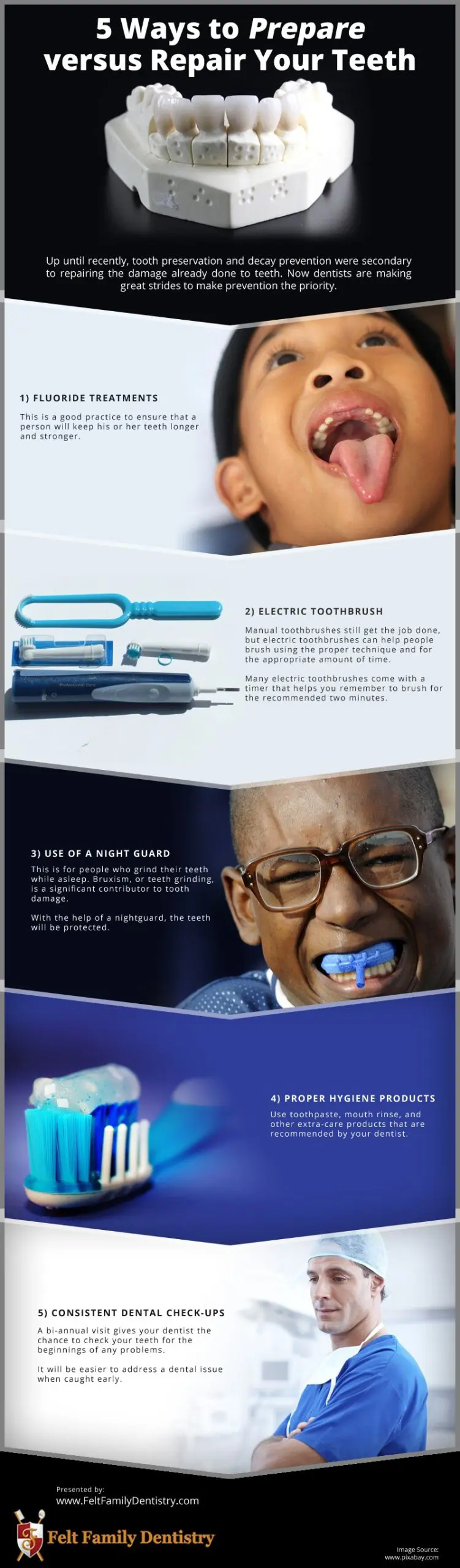 5 Ways to Prepare versus Repair Your Teeth Infographic