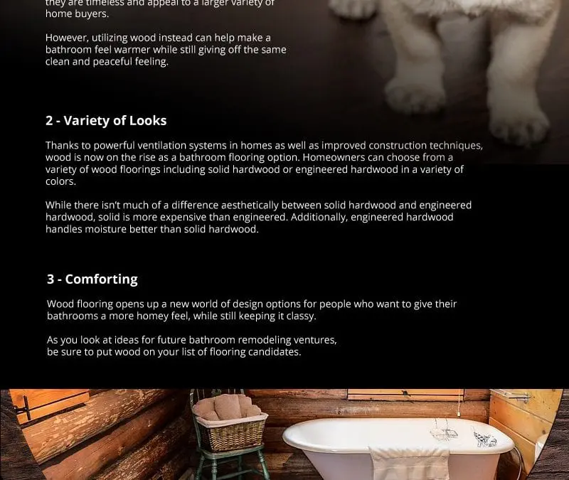 3 Benefits of Wood Flooring for Bathrooms