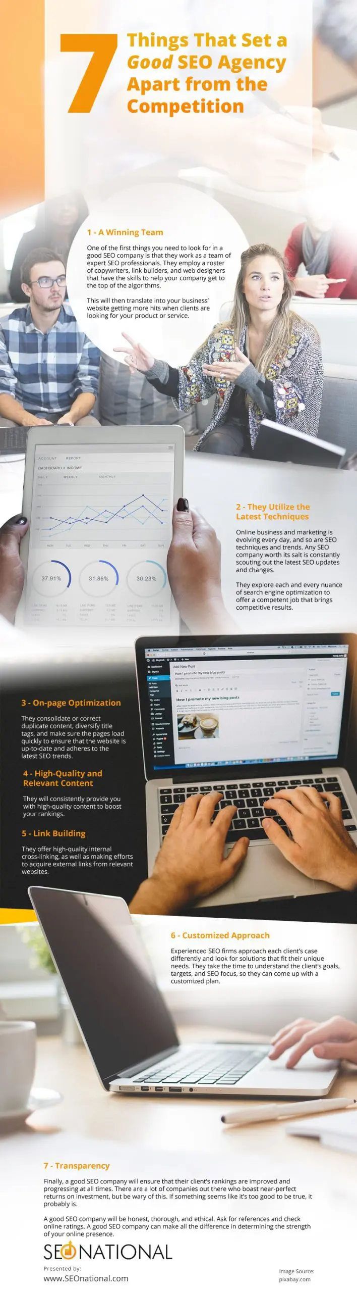 7 Things That Set a Good SEO Agency Apart from the Competition Infographic