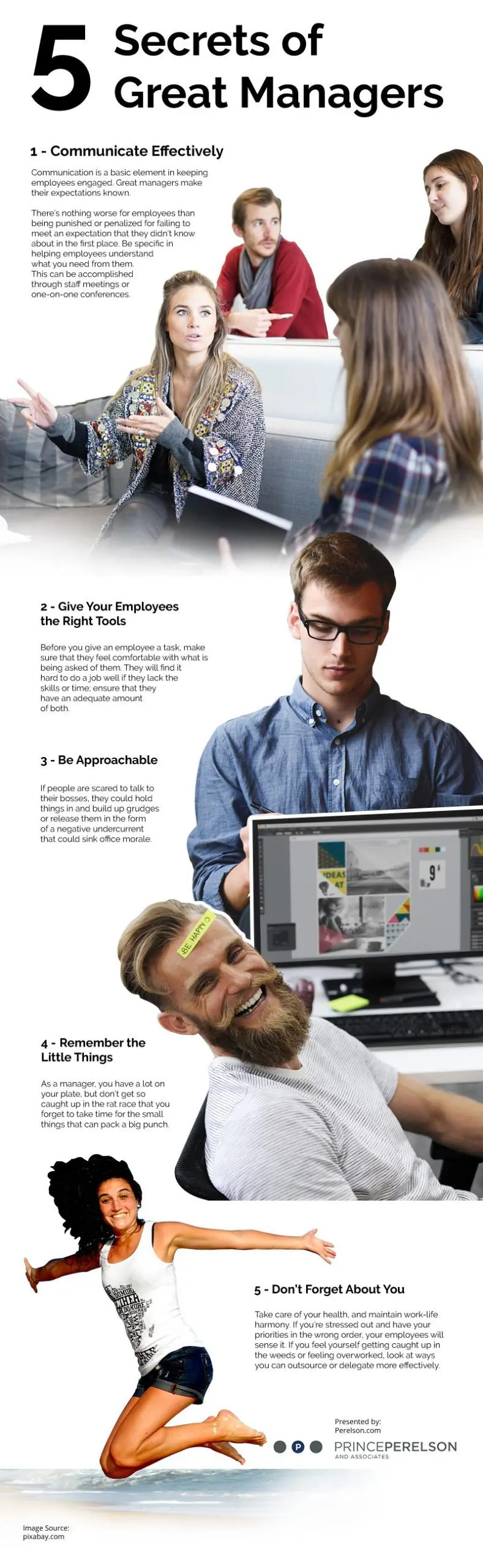 5 Secrets of Great Managers Infographic