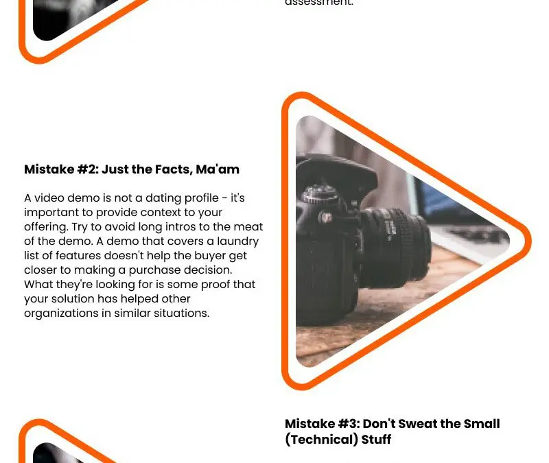 3 Costly Mistakes To Avoid in a Video Demo