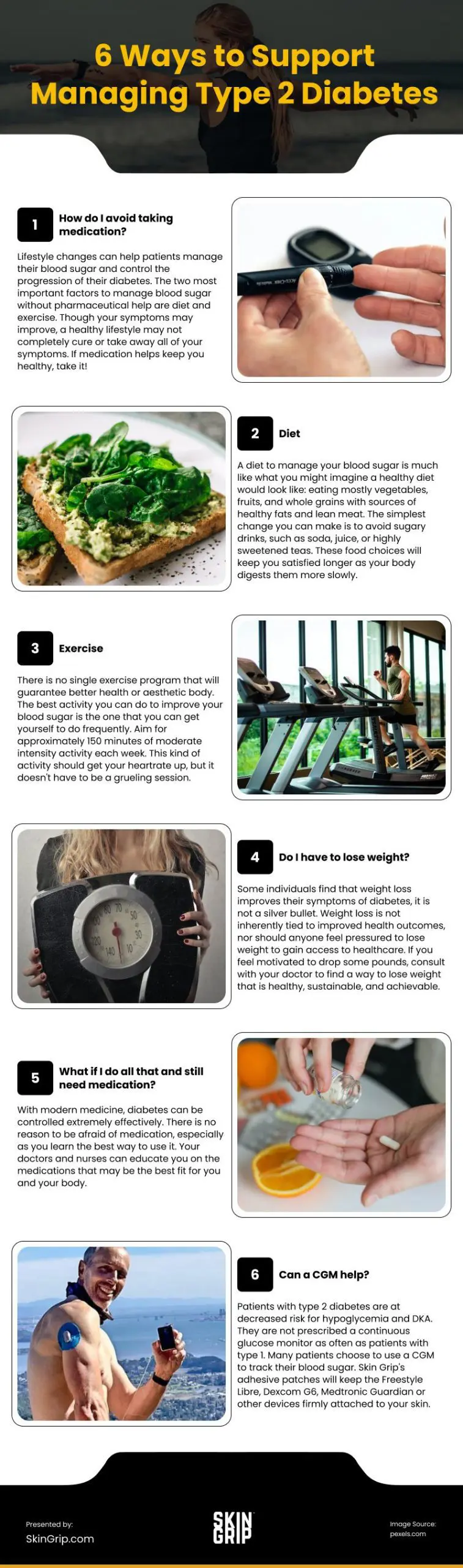 6 Ways to Support Managing Type 2 Diabetes Infographic