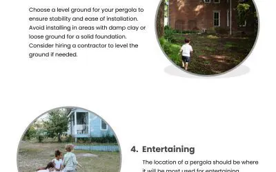 5 Best Places to Install a Pergola