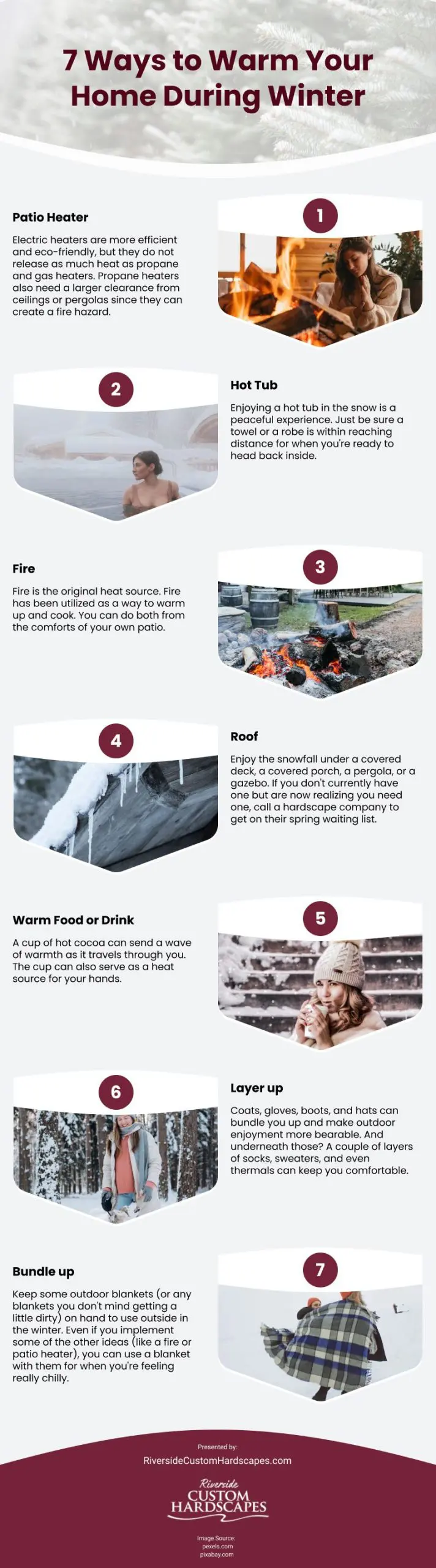 7 Ways to Warm Your Home During Winter Infographic