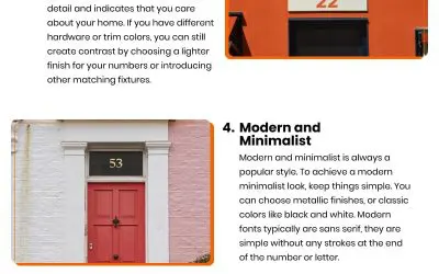 7 Groovy Styles for Your House Numbers