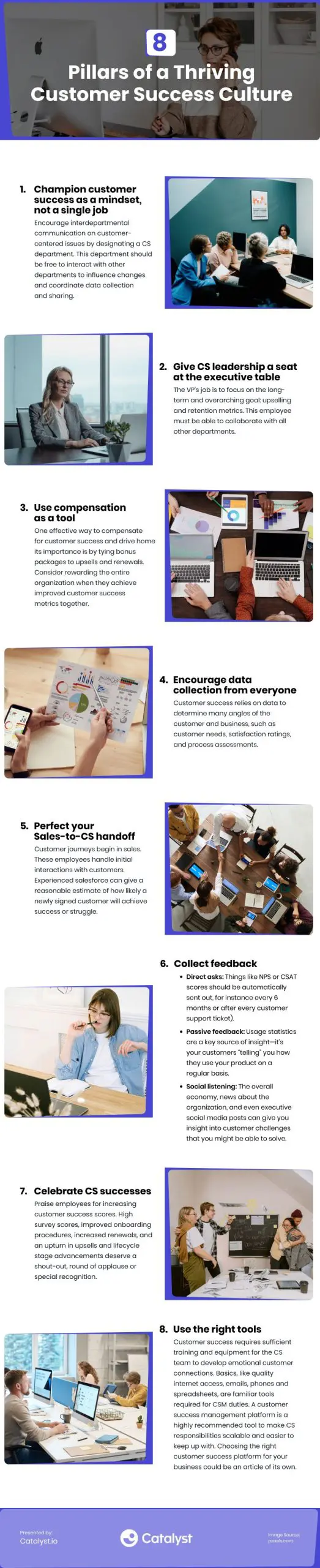 8 Pillars of a Thriving Customer Success Culture Infographic