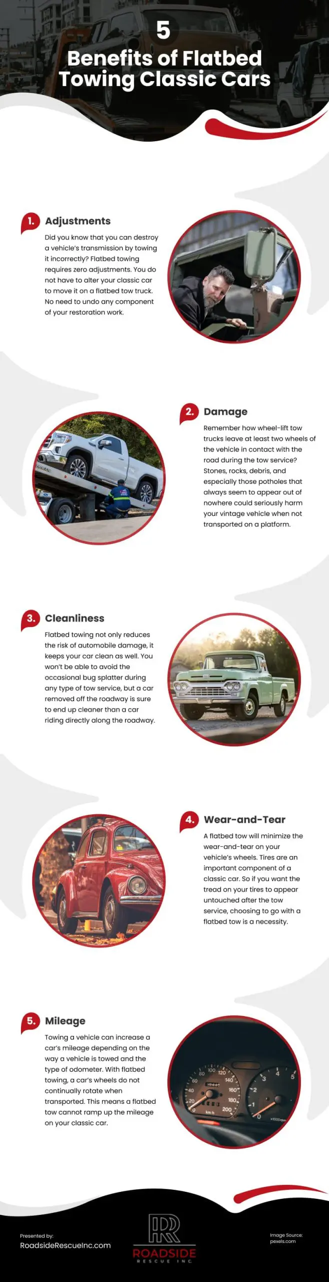 5 Benefits of Flatbed Towing Classic Cars 5 Benefits of Flatbed Towing Classic Cars Infographic