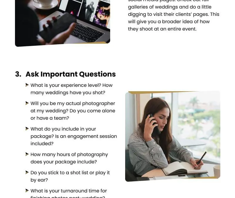 5 Tips for Choosing the Best Wedding Photographer