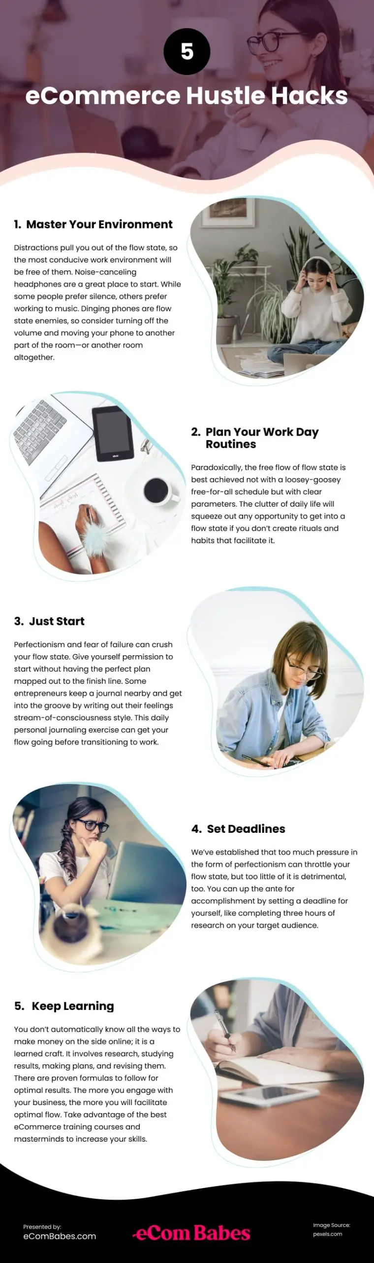 5 eCommerce Hustle Hacks Infographic