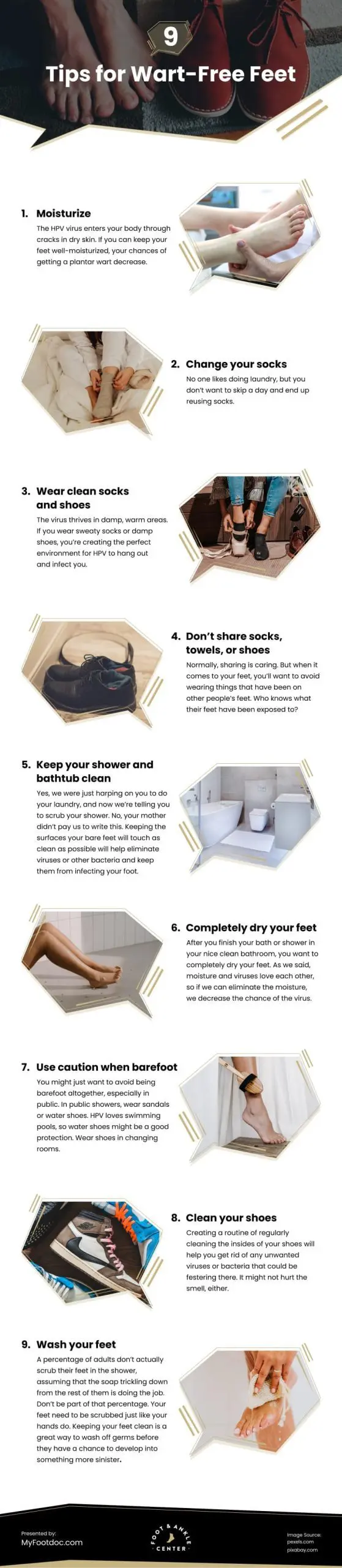 9 Tips to Keep Your Feet Wart-Free This Summer 9 Tips to Keep Your Feet Wart-Free This Summer Infographic