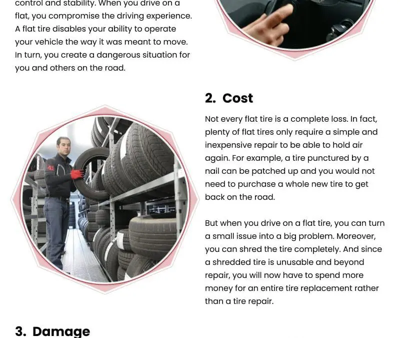 3 Reasons Not to Drive with a Flat Tire