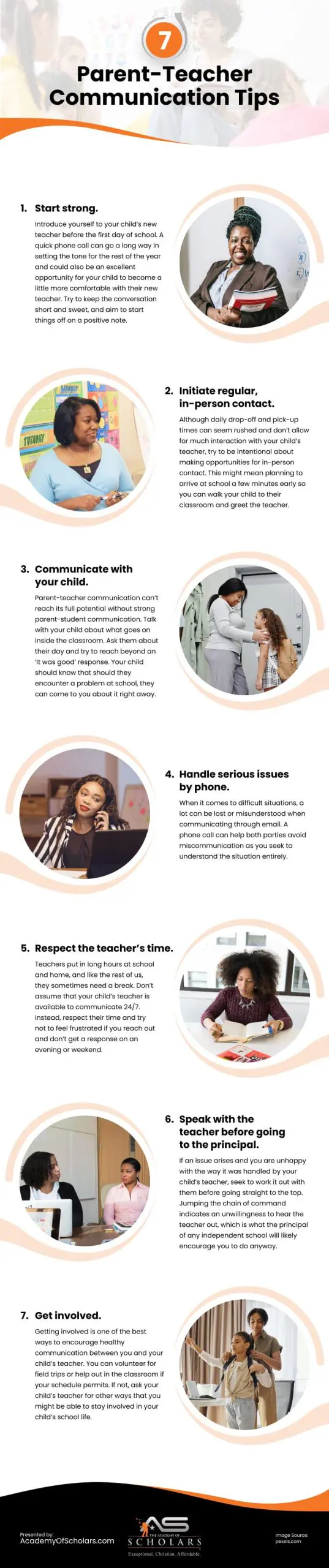 7 Parent-Teacher Communication Tips 7 Parent-Teacher Communication Tips Infographic