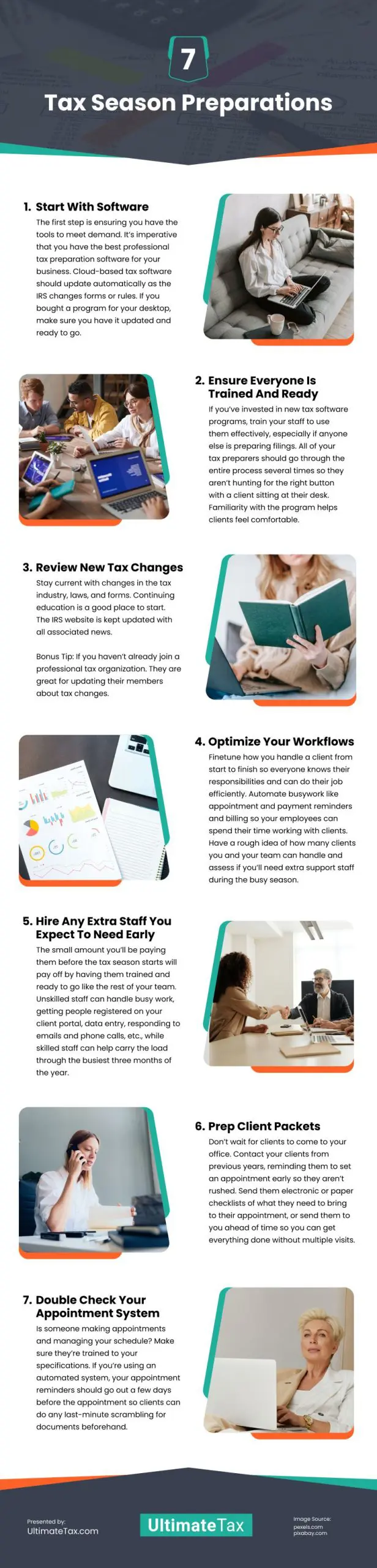 7 Tax Season Preparations Infographic