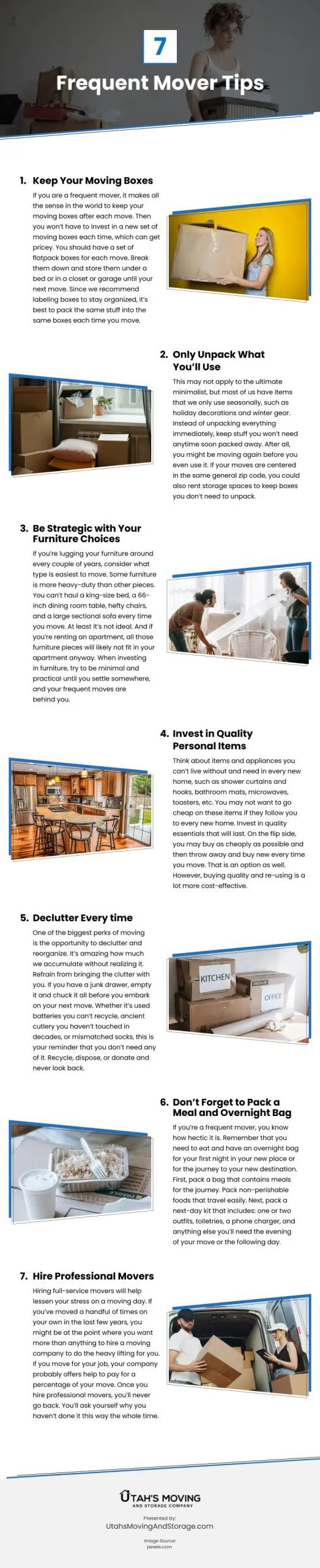 7 Frequent Mover Tips Infographic