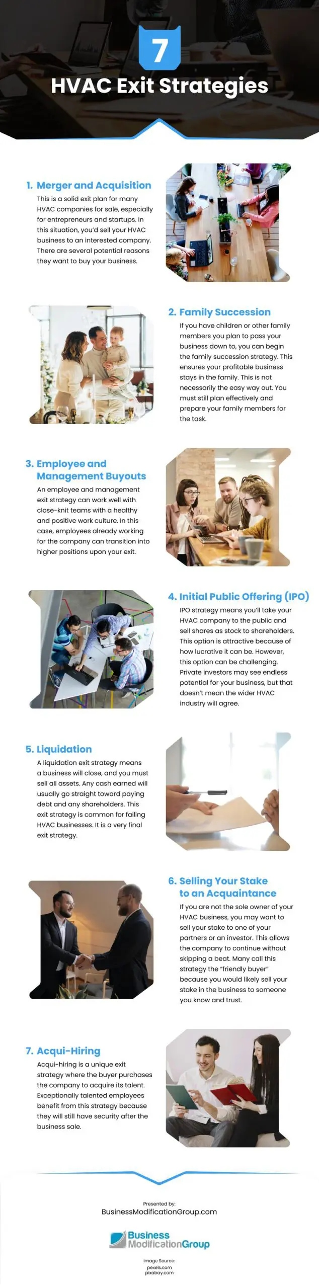 7 HVAC Exit Strategies Infographic