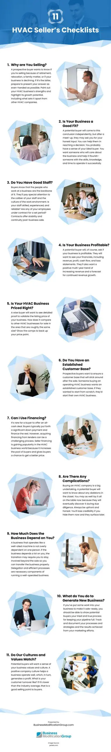 11 HVAC Sellers's Checklists Infographic
