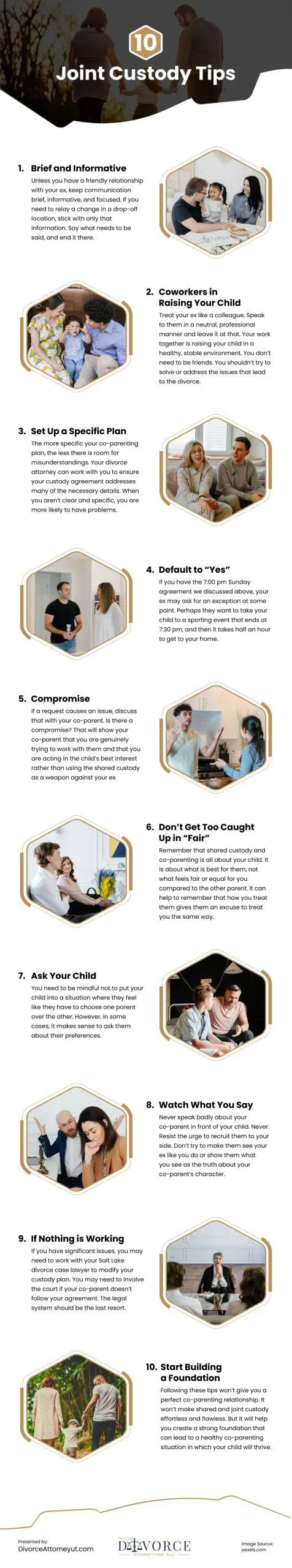 10 Joint Custody Tips Infographic