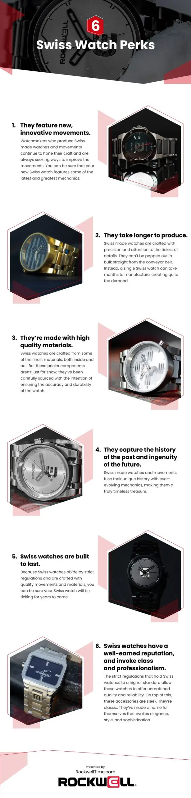 6 Swiss Watch Perks Infographic