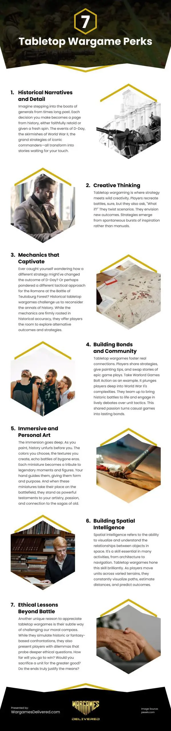 7 Tabletop Wargame Perks 7 Tabletop Wargame Perks Infographic