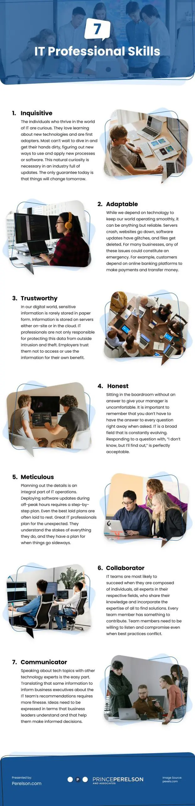 7 IT Professional Skills Infographic