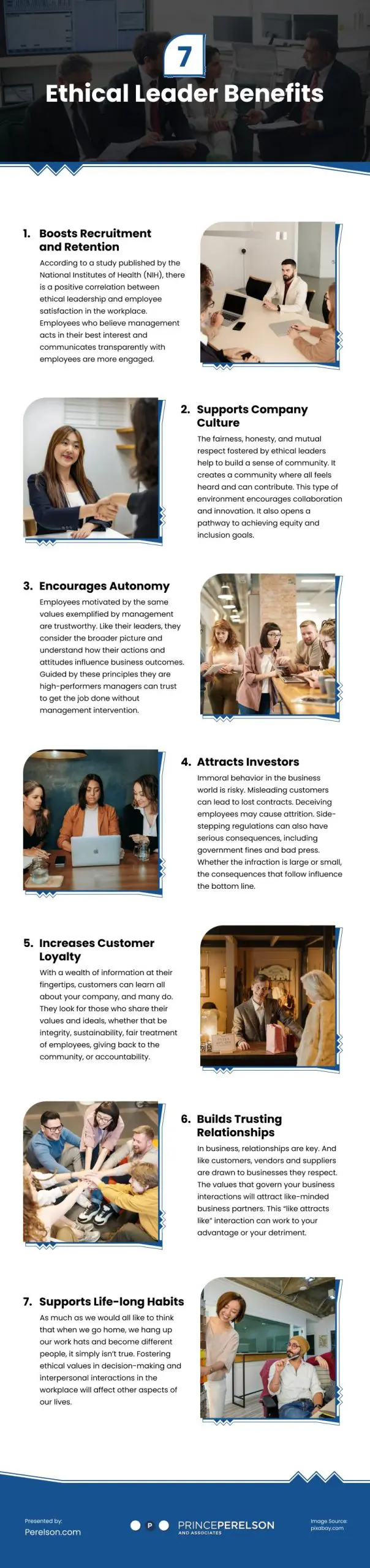 7 Ethical Leader Benefits Infographic