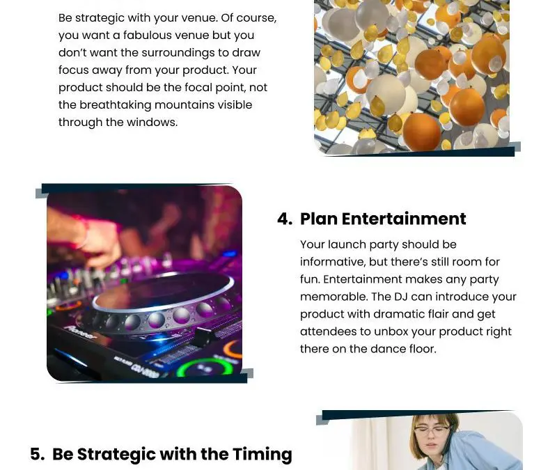 7 Tips for a Dazzling Product Launch Party