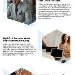 5 Recruiting Firm Myths Debunked Infographic