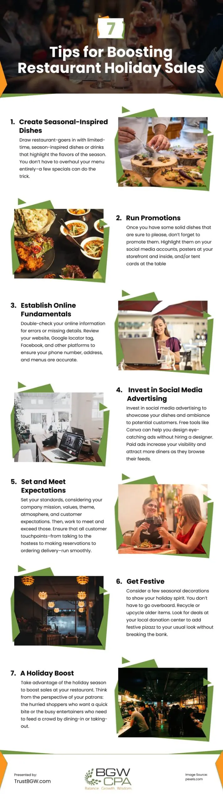 7 Tips for Boosting Restaurant Holiday Sales 7 Tips for Boosting Restaurant Holiday Sales Infographic