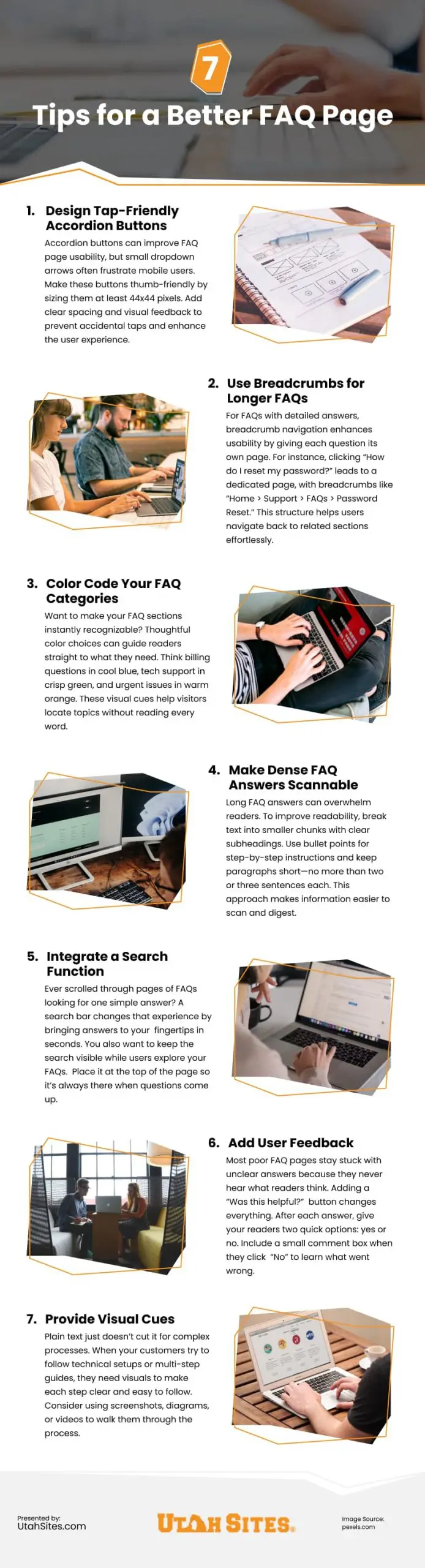 7 Tips for a Better FAQ Page 7 Tips for a Better FAQ Page Infographic