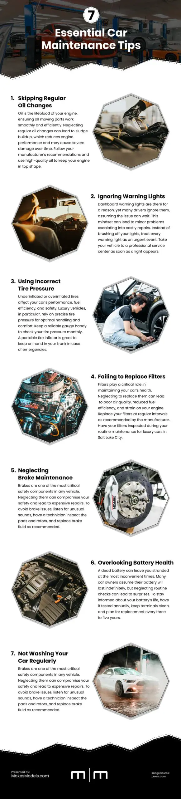 7 Essential Car Maintenance Tips 7 Essential Car Maintenance Tips Infographic