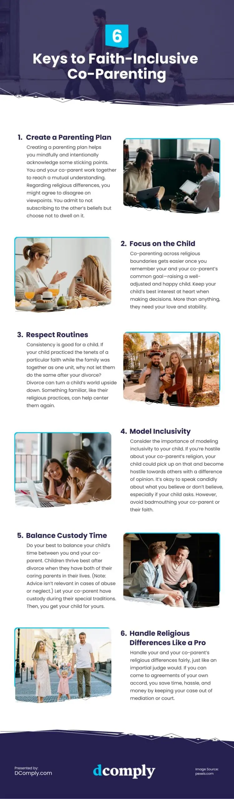 6 Keys to Faith-Inclusive Co-Parenting 6 Keys to Faith-Inclusive Co-Parenting Infographic