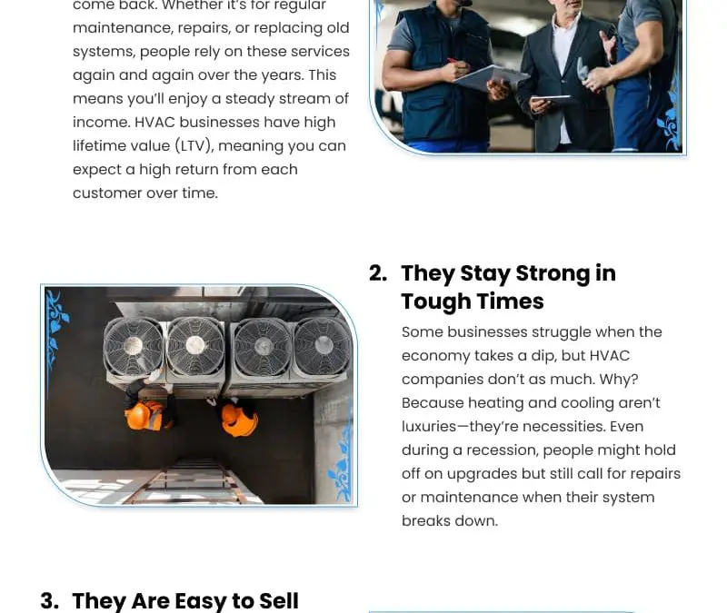 3 Reasons to Acquire HVAC Businesses