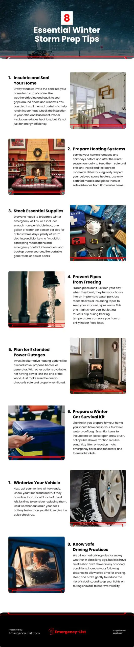 8 Essential Winter Storm Prep Tips 8 Essential Winter Storm Prep Tips Infographic