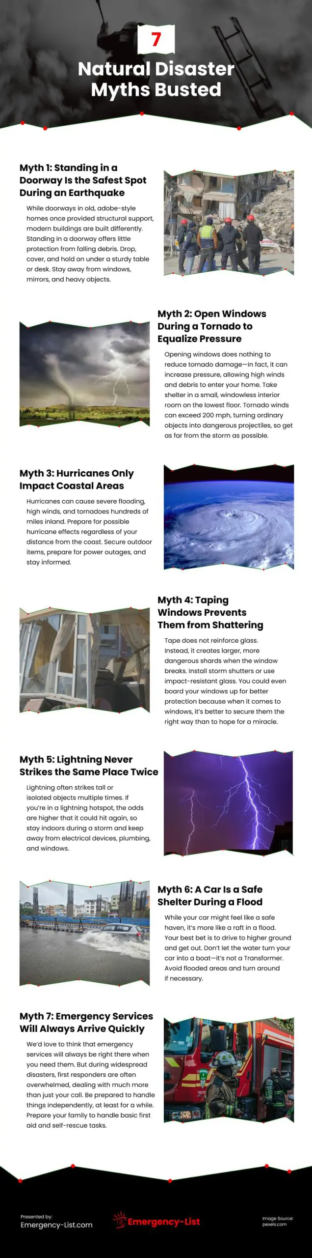7 Natural Disaster Myths Busted 7 Natural Disaster Myths Busted Infographic