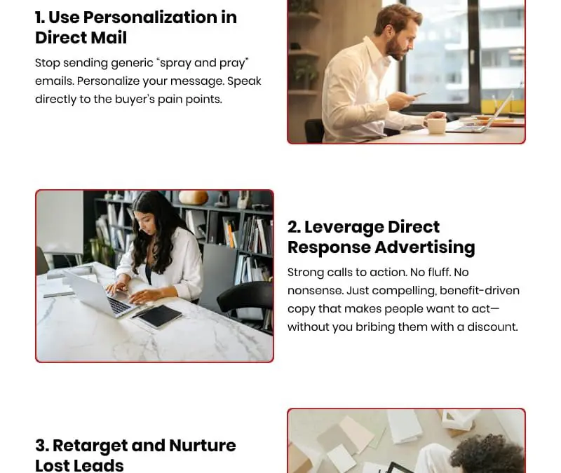 3 Direct Marketing Tactics for Boosting Sales Without Discounting