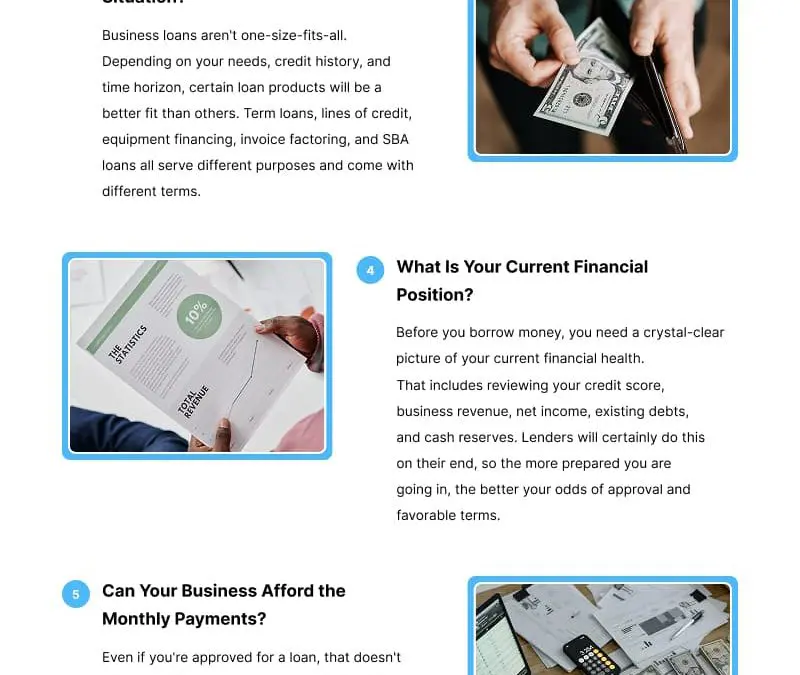 7 Must-Ask Questions for Business Loan Applicants