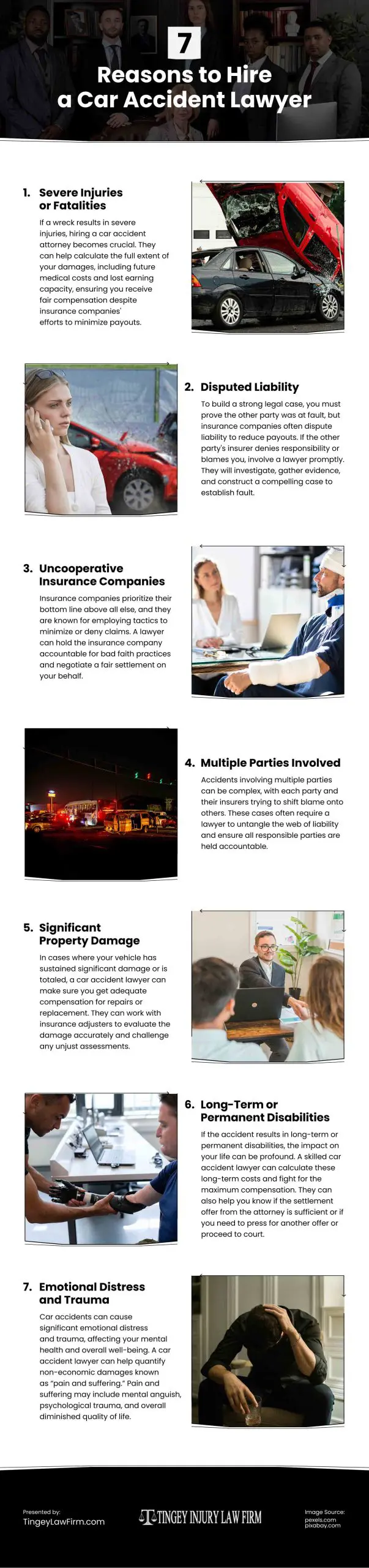 7 Reasons to Hire a Car Accident Lawyer Infographic