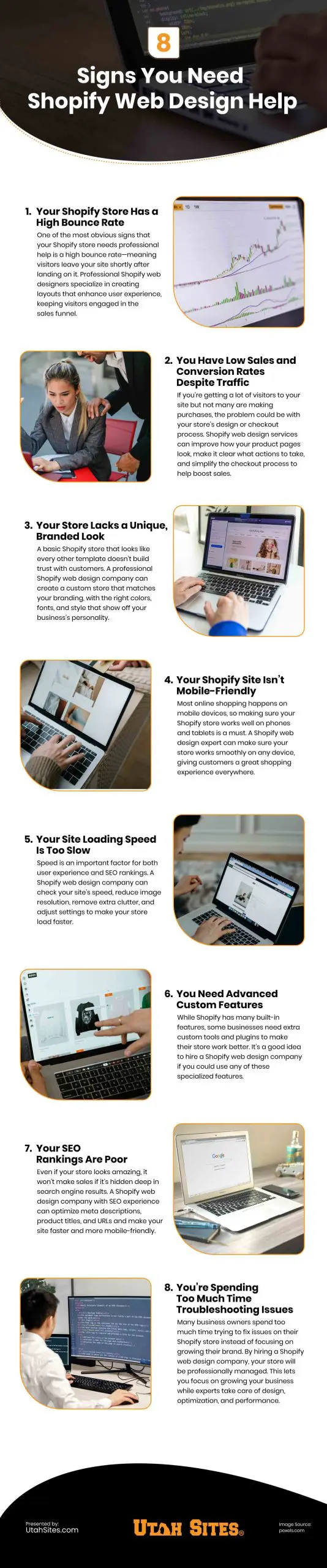 8 Signs You Need Shopify Web Design Help 8 Signs You Need Shopify Web Design Help Infographic