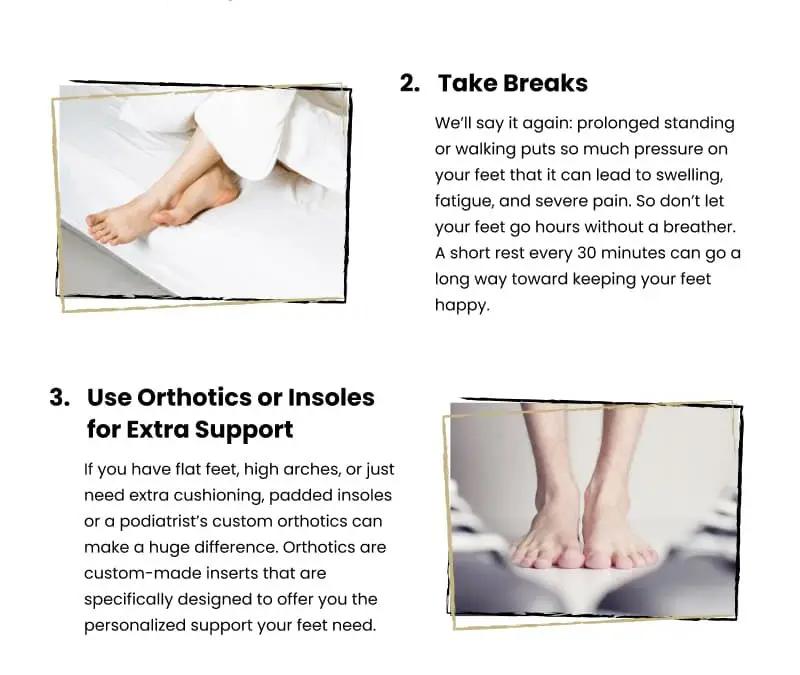 4 Tricks to Prevent Work Foot Pain
